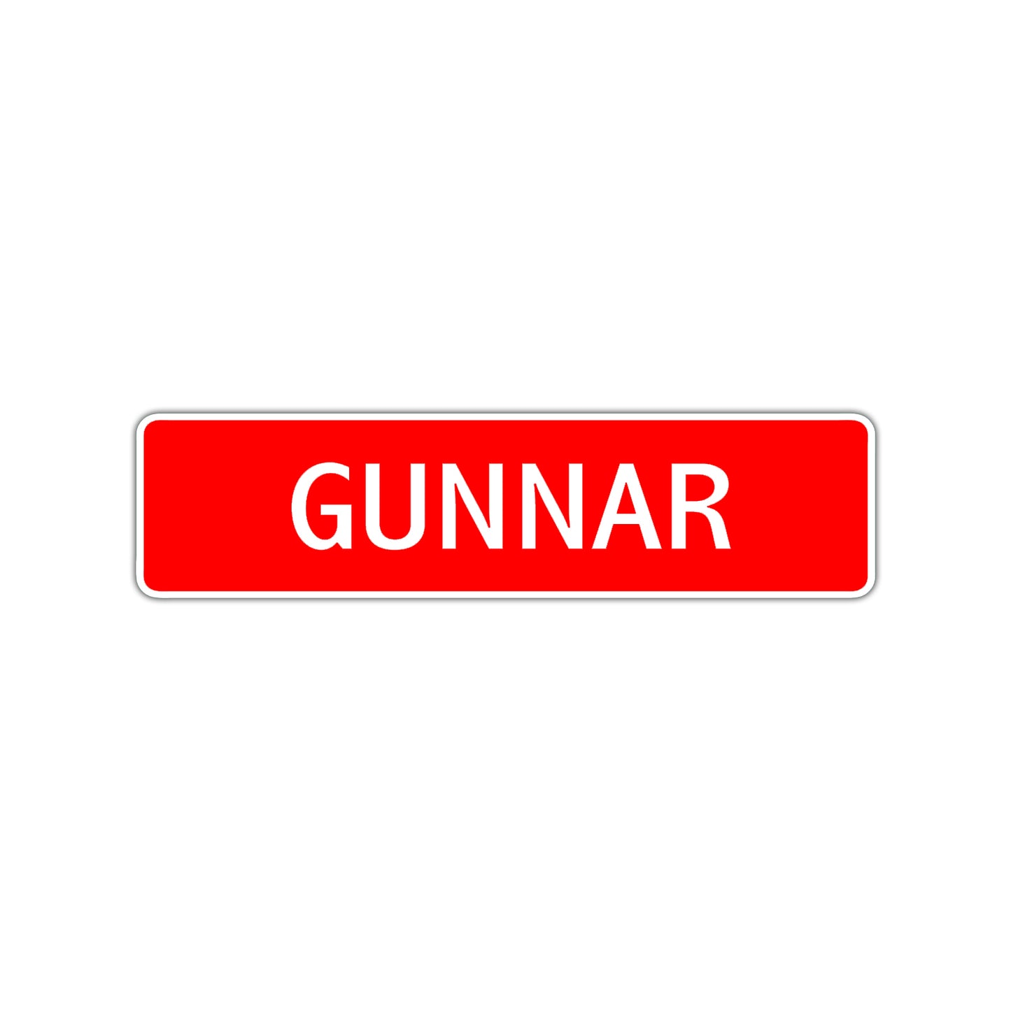 Gunnar Street Sign Children Name Room Plate