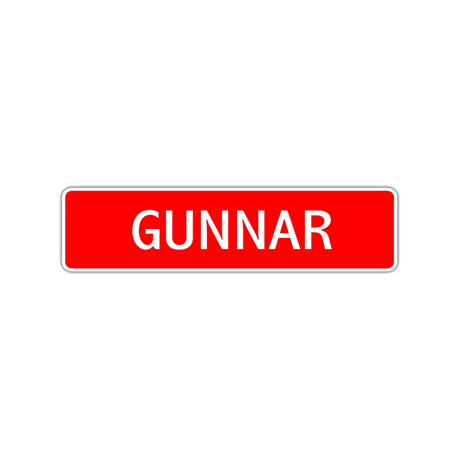 Gunnar Street Sign Children Name Room Plate