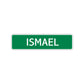 Ismael Street Sign Children Name Room Plate
