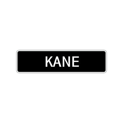 Kane Street Sign Children Name Room Plate