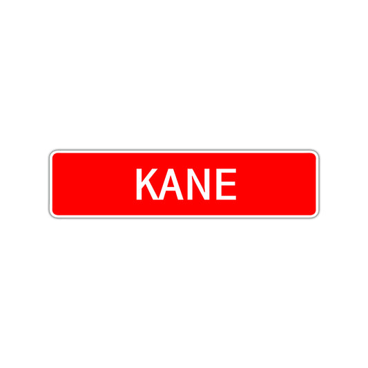Kane Street Sign Children Name Room Plate