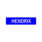 Hendrix Street Sign Children Name Room Plate