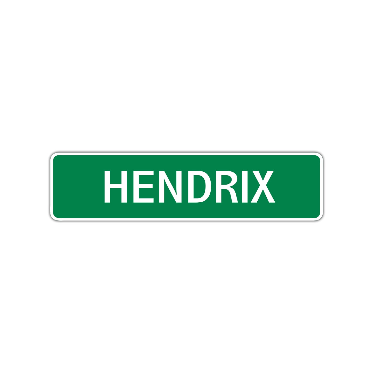 Hendrix Street Sign Children Name Room Plate