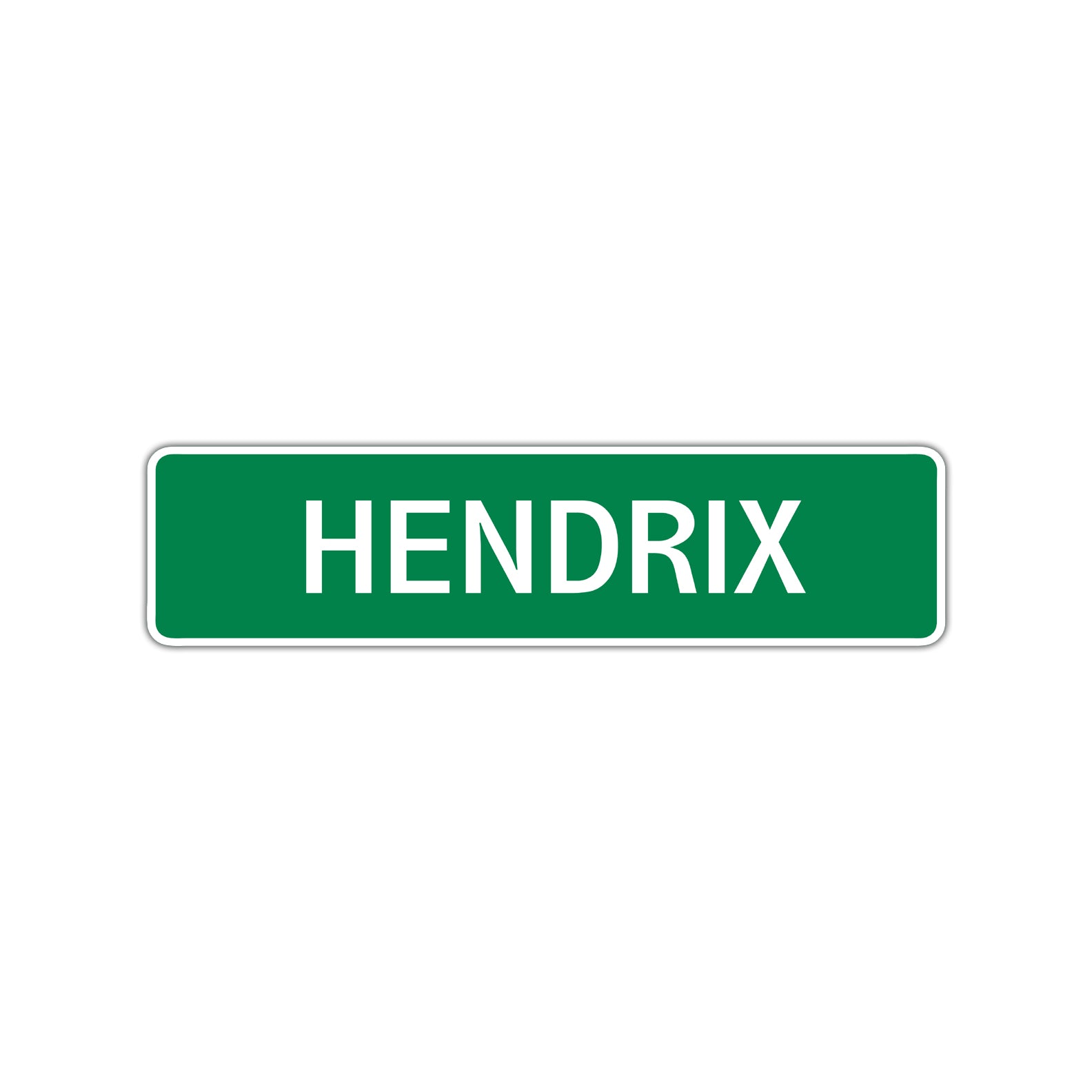 Hendrix Street Sign Children Name Room Plate