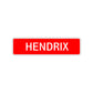 Hendrix Street Sign Children Name Room Plate