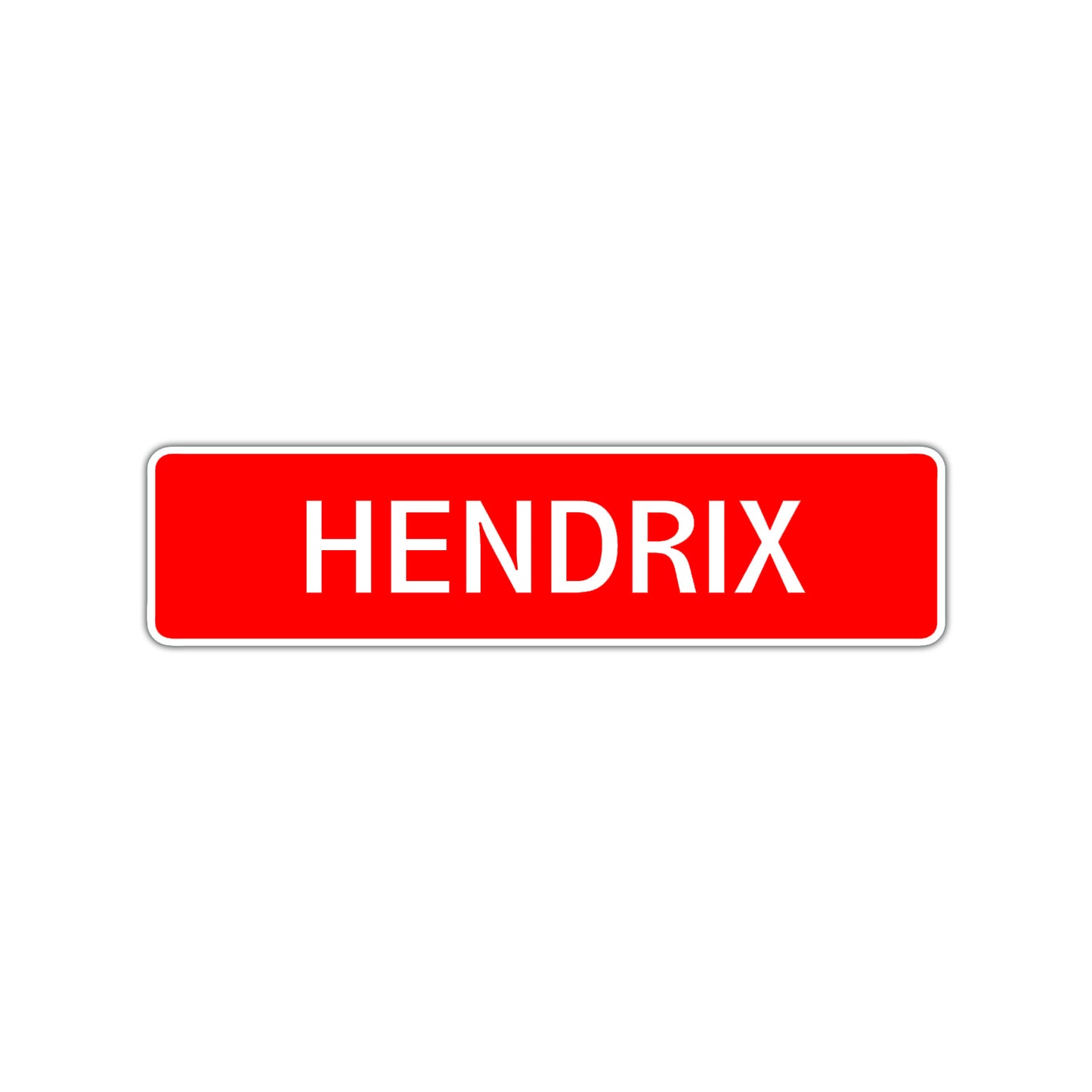Hendrix Street Sign Children Name Room Plate