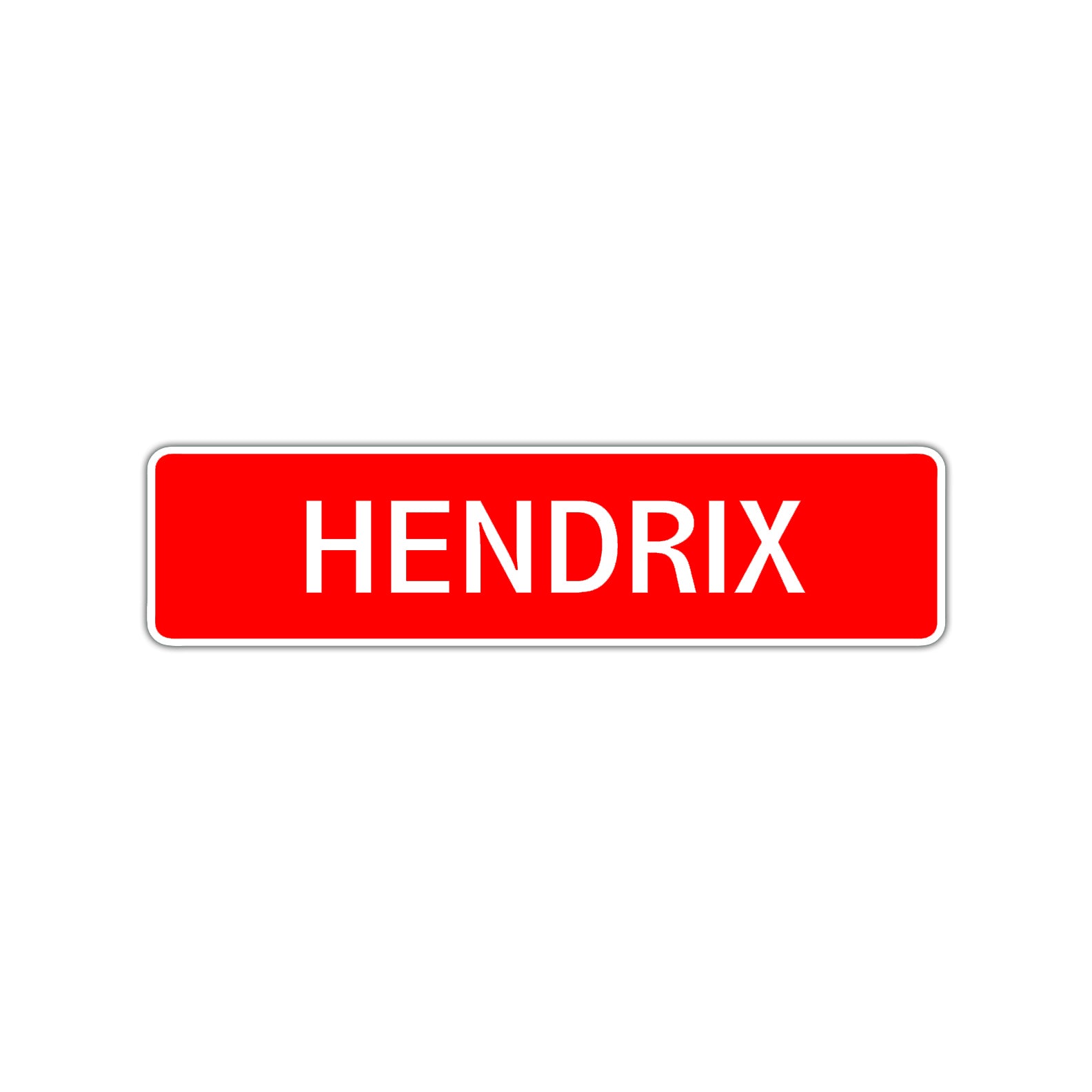 Hendrix Street Sign Children Name Room Plate