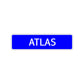 Atlas Street Sign Children Name Room Plate