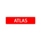 Atlas Street Sign Children Name Room Plate