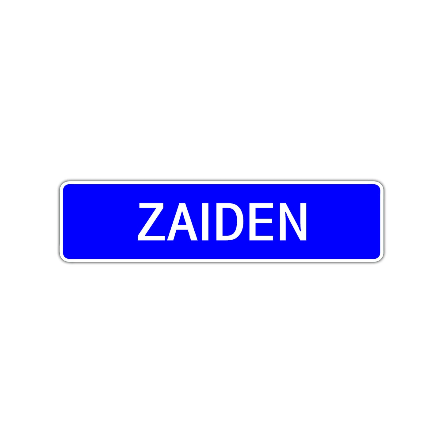 Zaiden Street Sign Children Name Room Plate