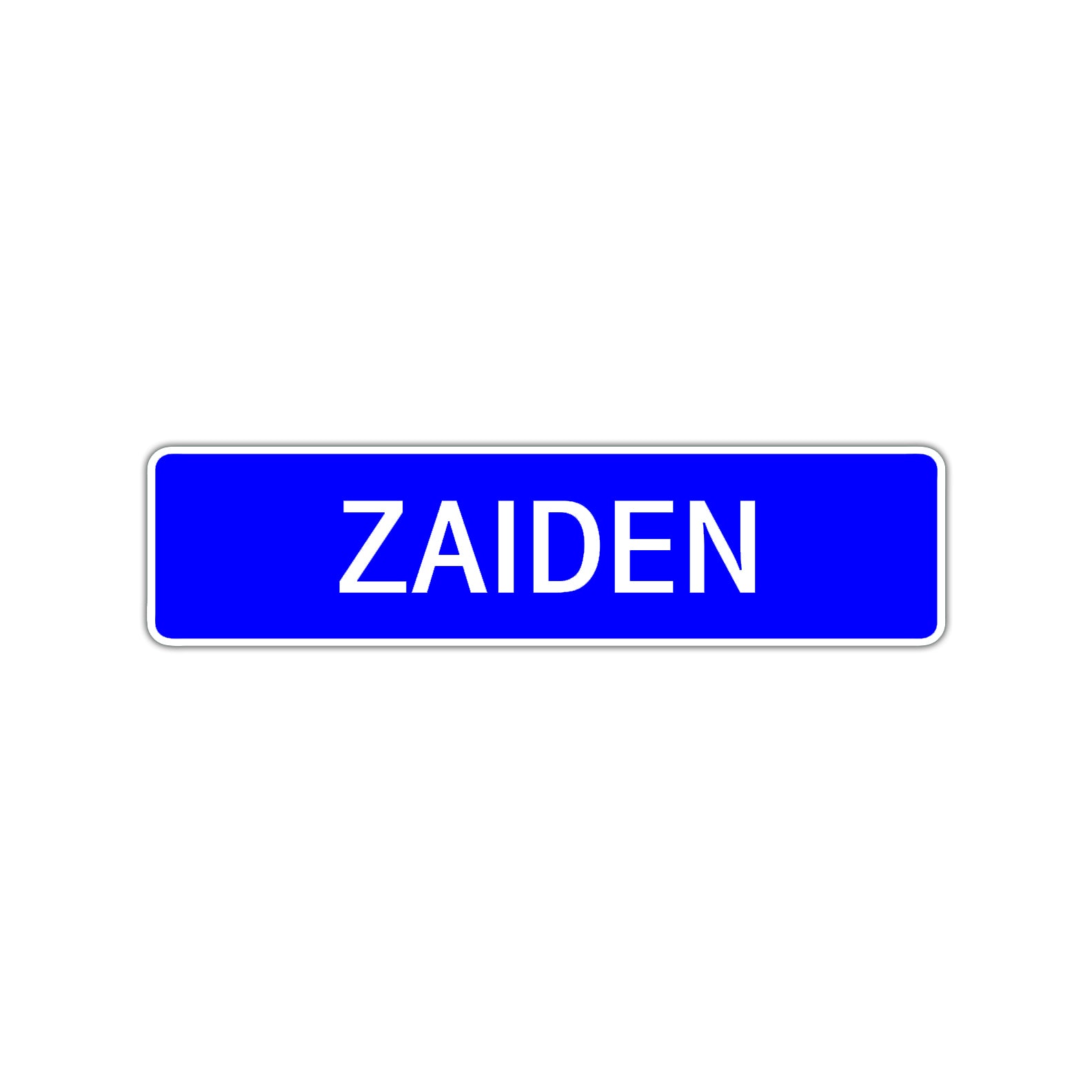 Zaiden Street Sign Children Name Room Plate