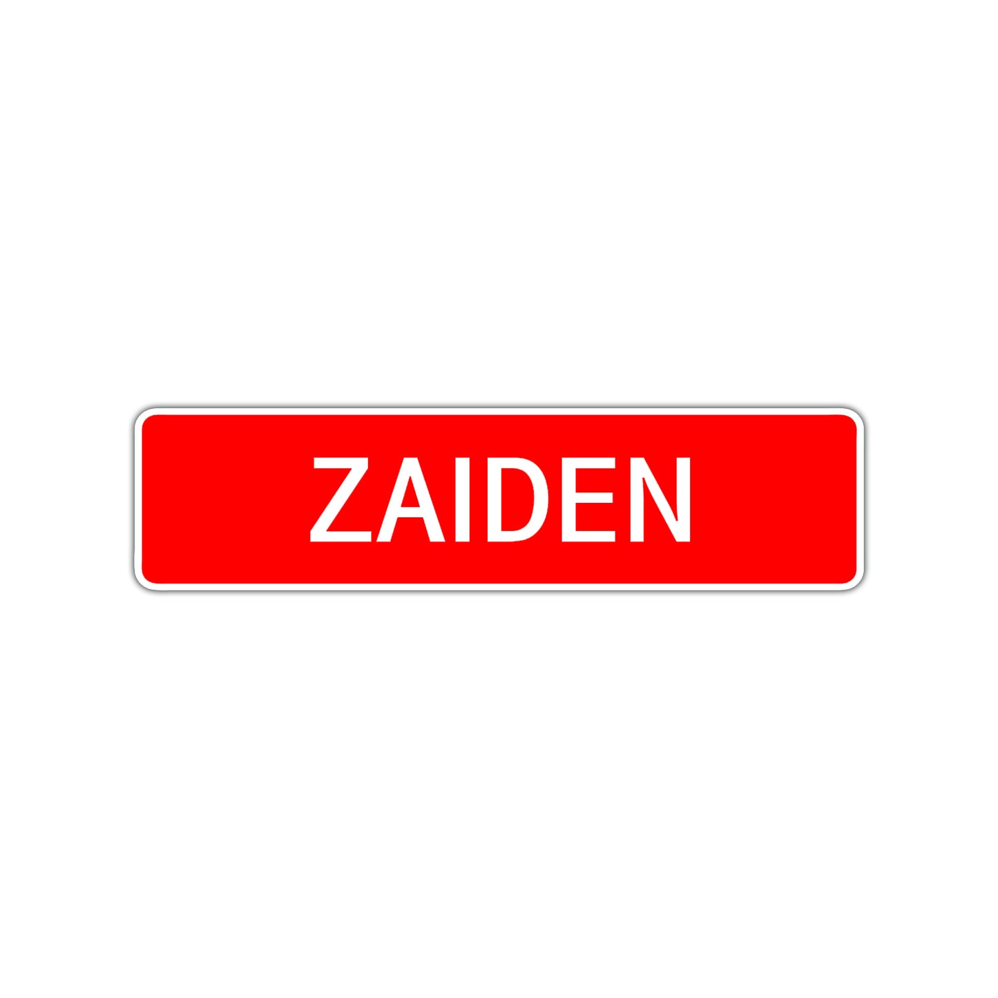Zaiden Street Sign Children Name Room Plate