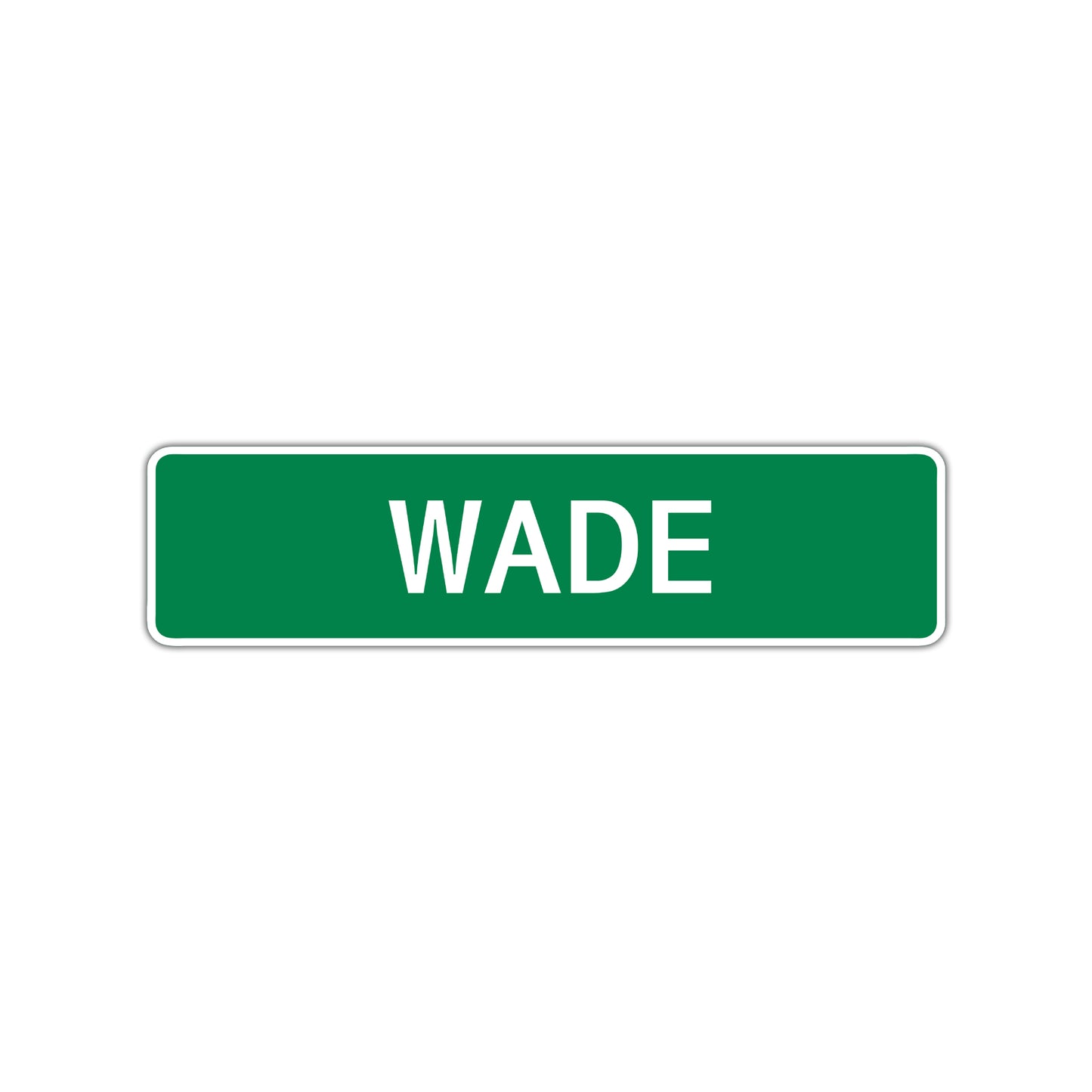 Wade Street Sign Children Name Room Plate