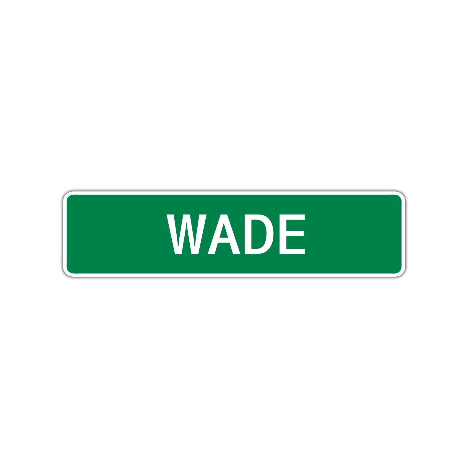 Wade Street Sign Children Name Room Plate