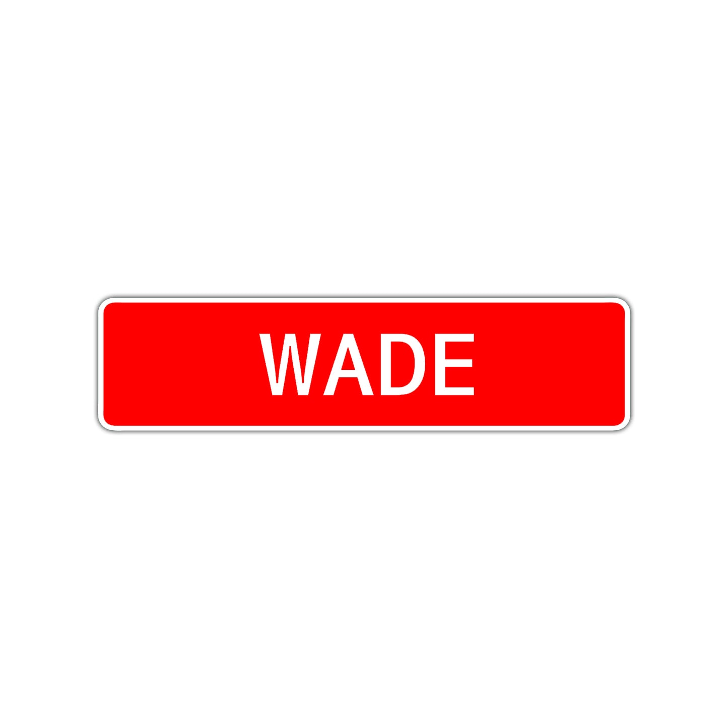 Wade Street Sign Children Name Room Plate
