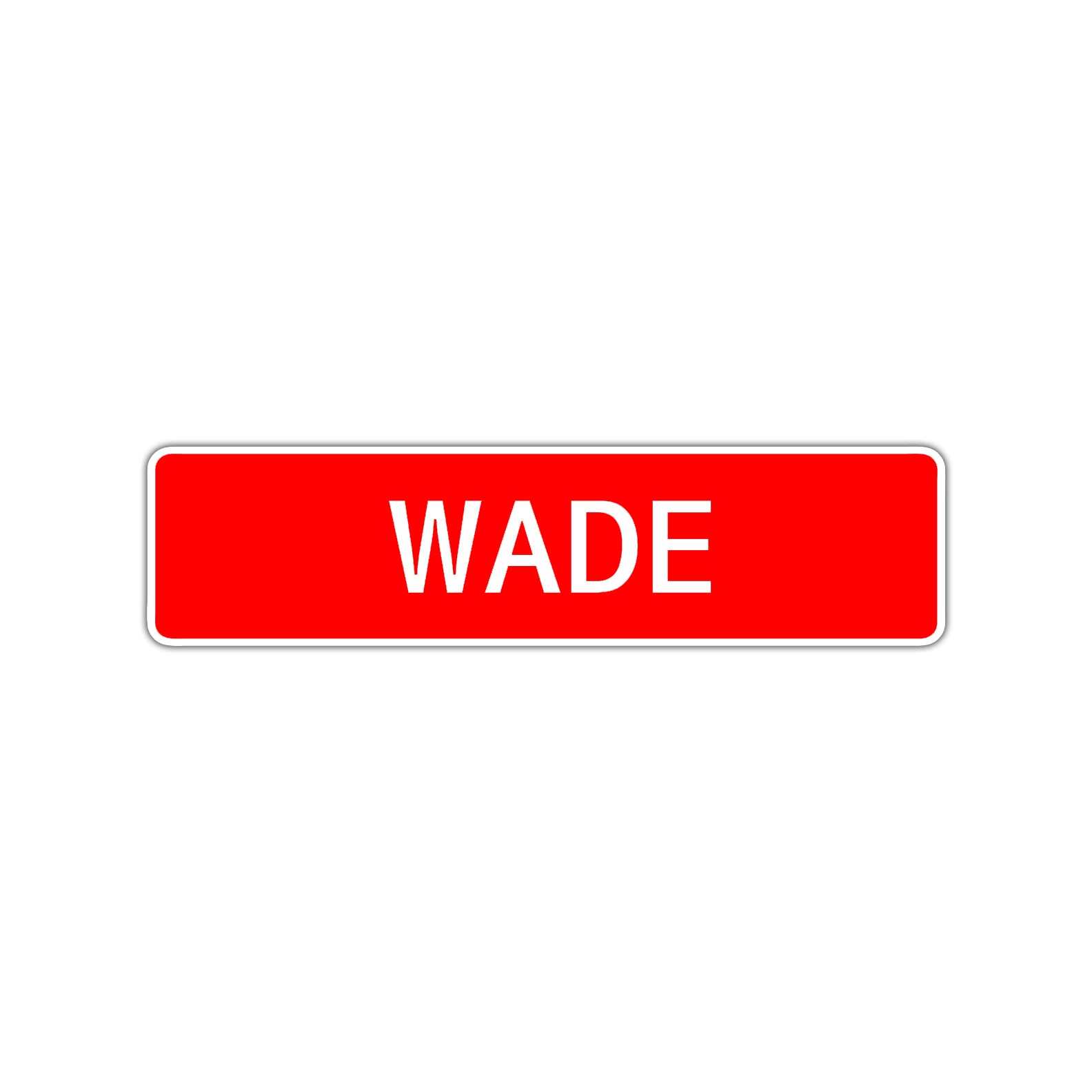 Wade Street Sign Children Name Room Plate