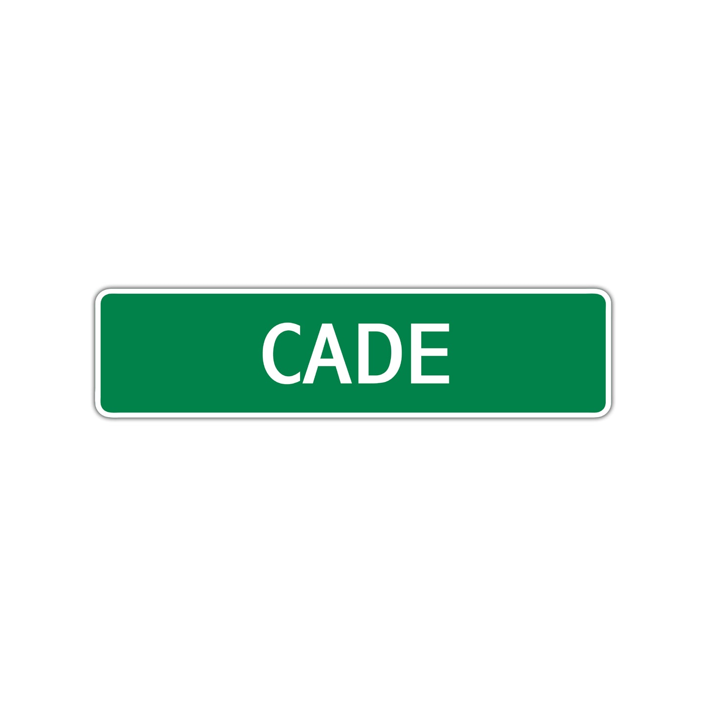 Cade Street Sign Children Name Room Plate