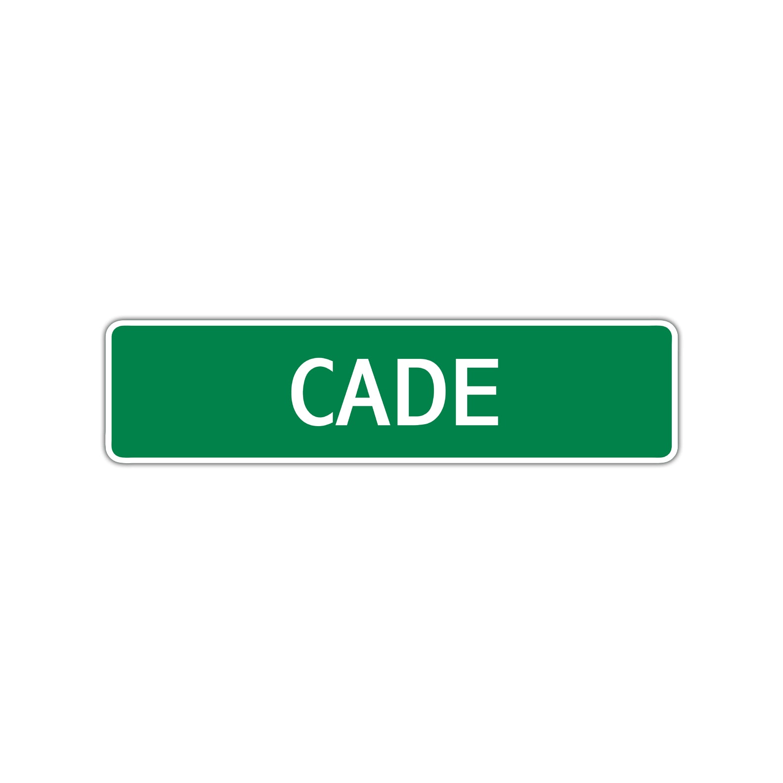 Cade Street Sign Children Name Room Plate