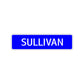 Sullivan Street Sign Children Name Room Plate