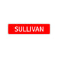 Sullivan Street Sign Children Name Room Plate