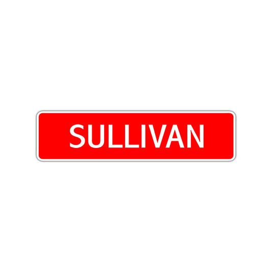 Sullivan Street Sign Children Name Room Plate