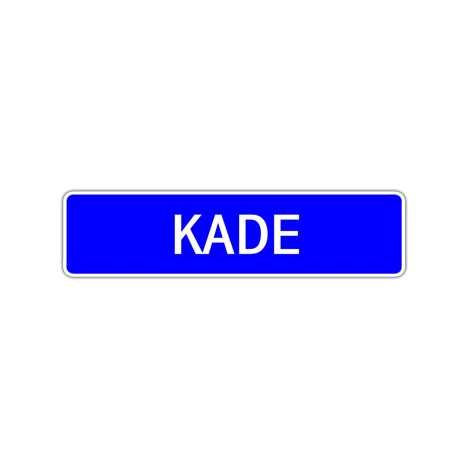 Kade Street Sign Children Name Room Plate