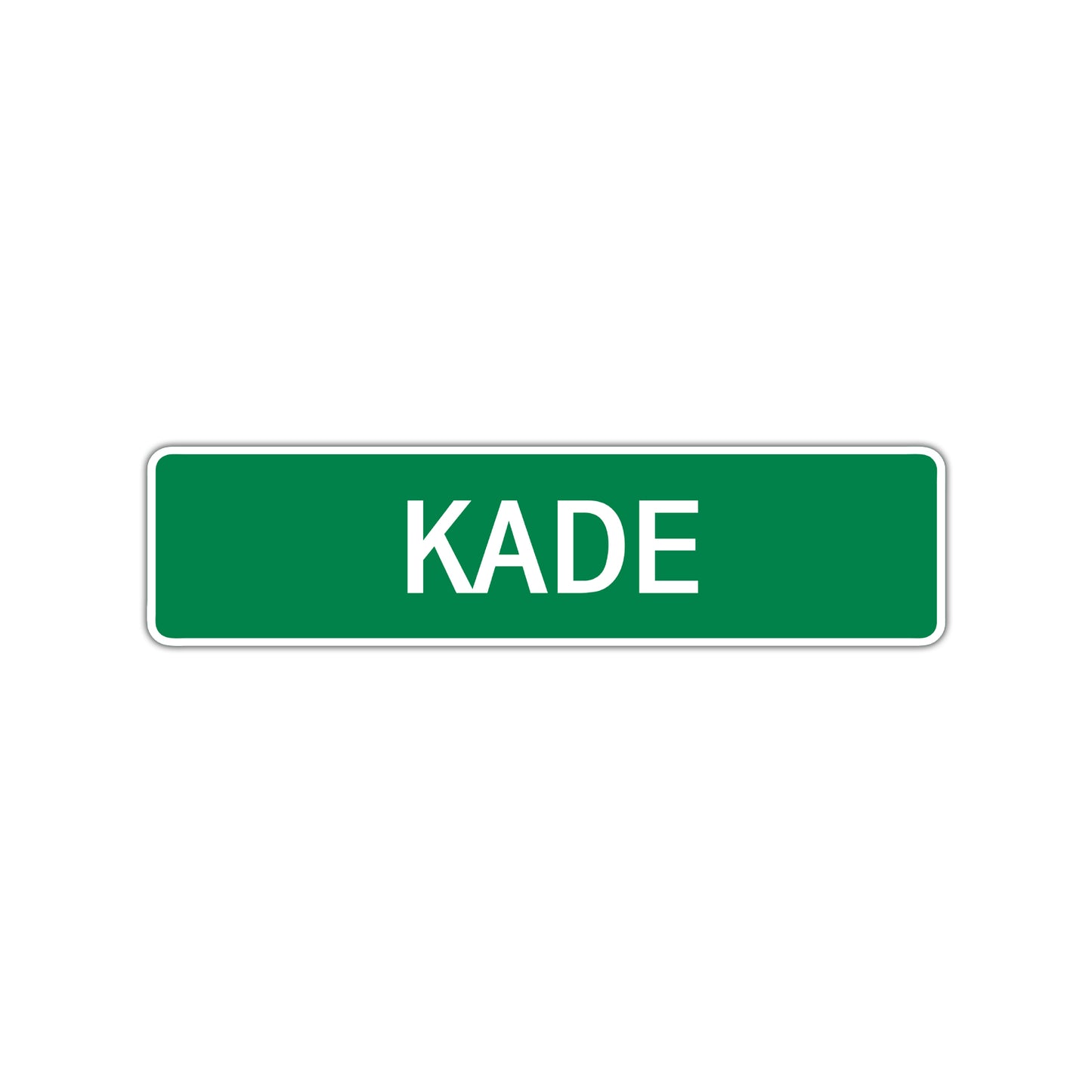 Kade Street Sign Children Name Room Plate