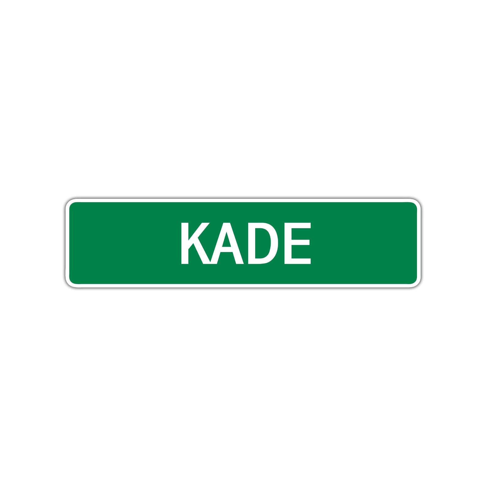 Kade Street Sign Children Name Room Plate