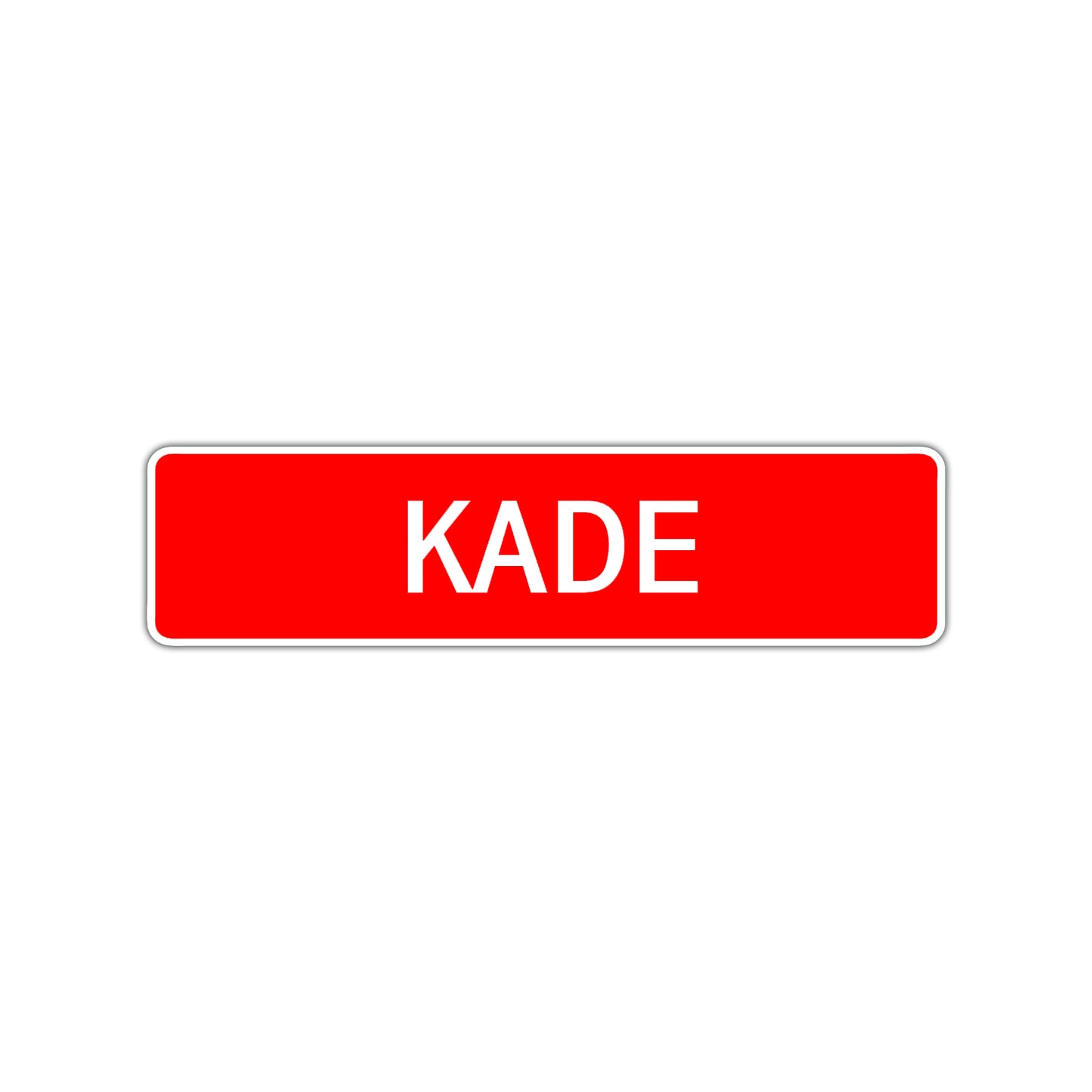 Kade Street Sign Children Name Room Plate