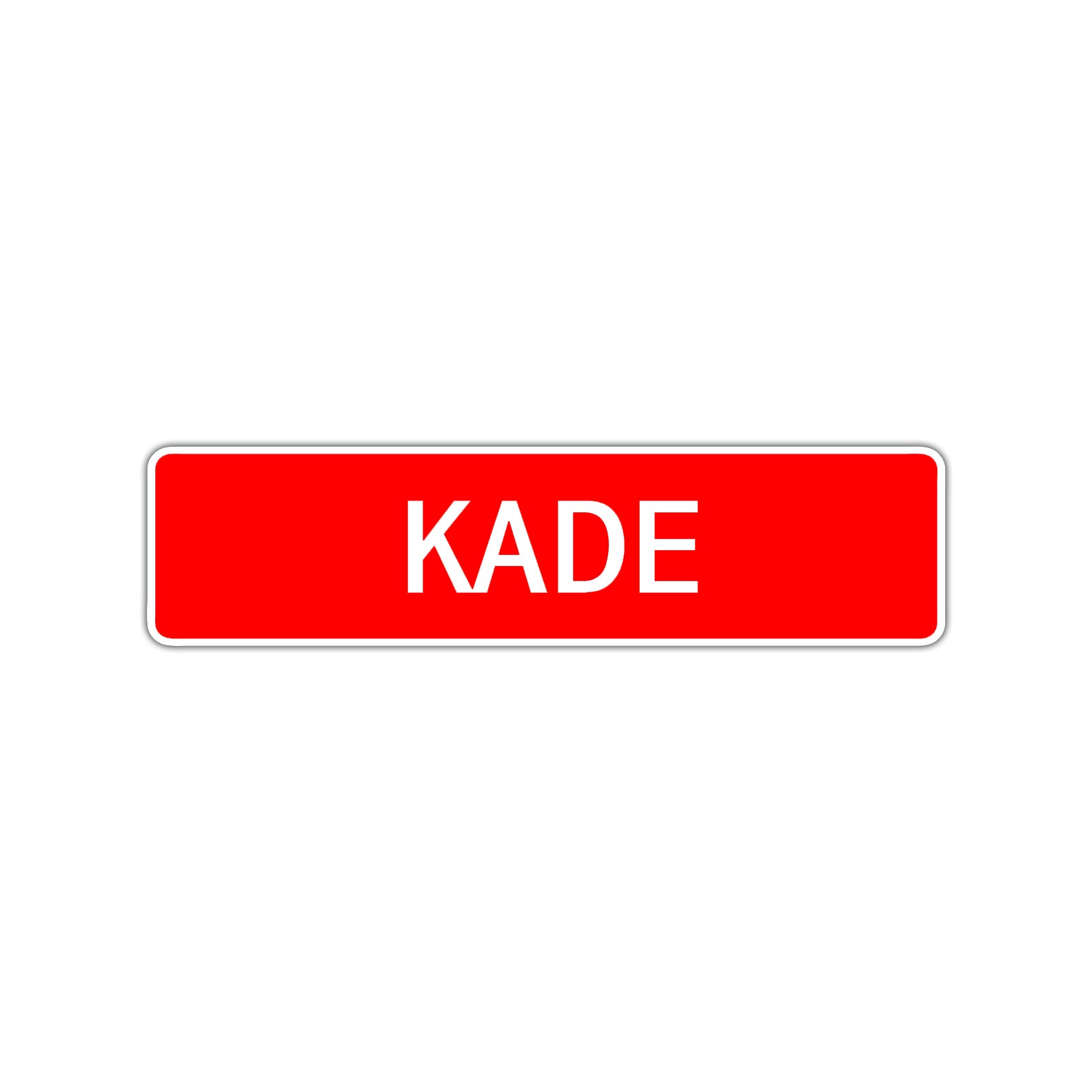 Kade Street Sign Children Name Room Plate