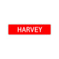 Harvey Street Sign Children Name Room Plate