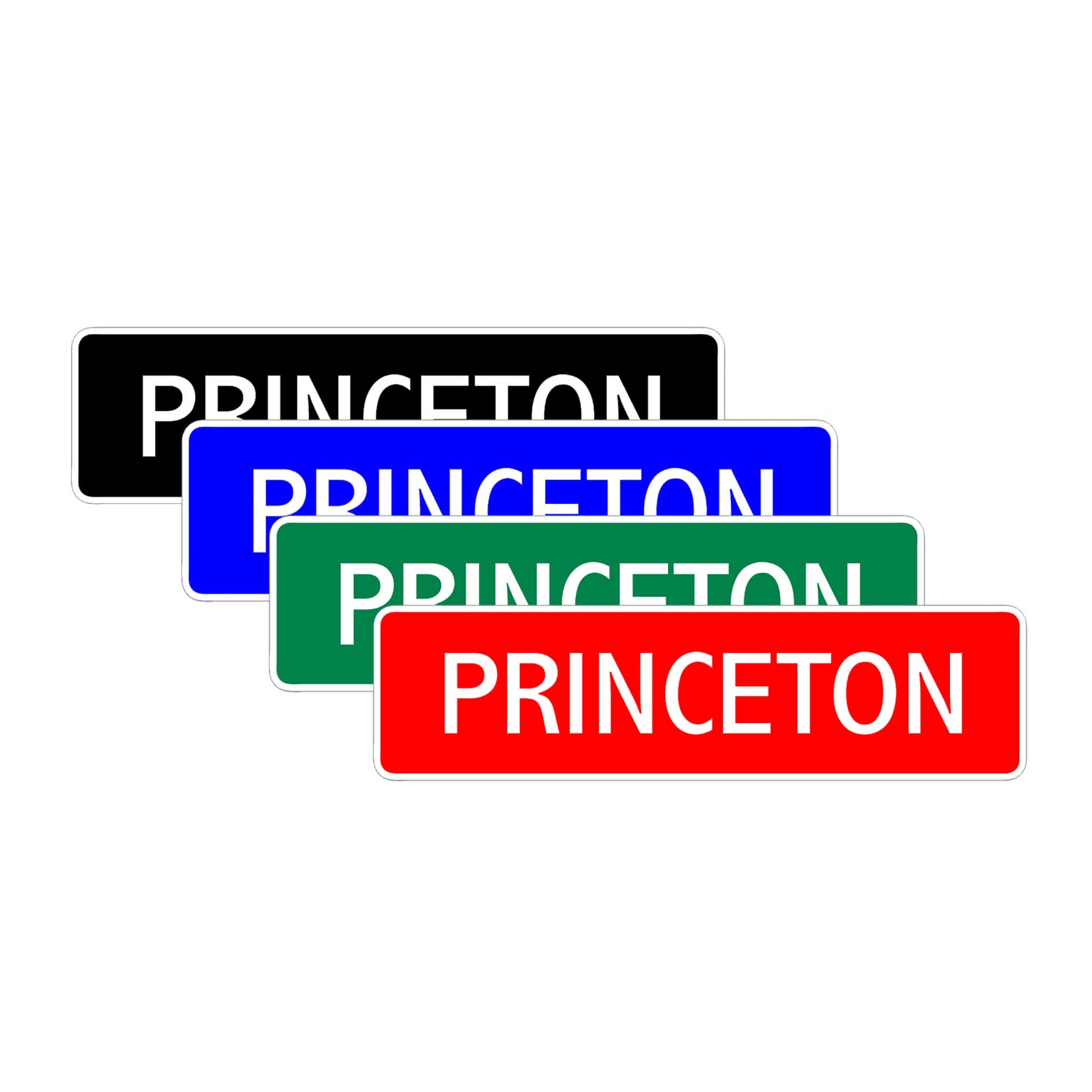 Princeton Street Sign Children Name Room Plate