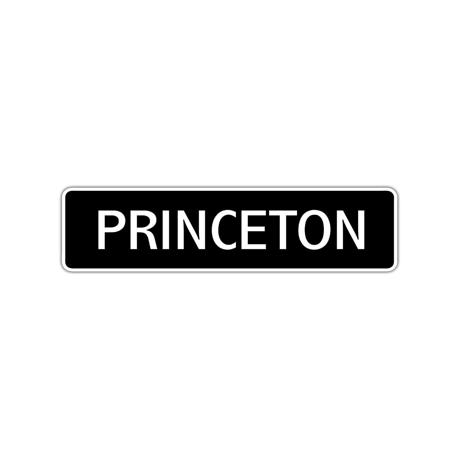 Princeton Street Sign Children Name Room Plate
