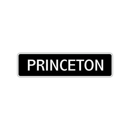 Princeton Street Sign Children Name Room Plate