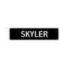 Skyler Street Sign Children Name Room Plate