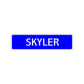 Skyler Street Sign Children Name Room Plate