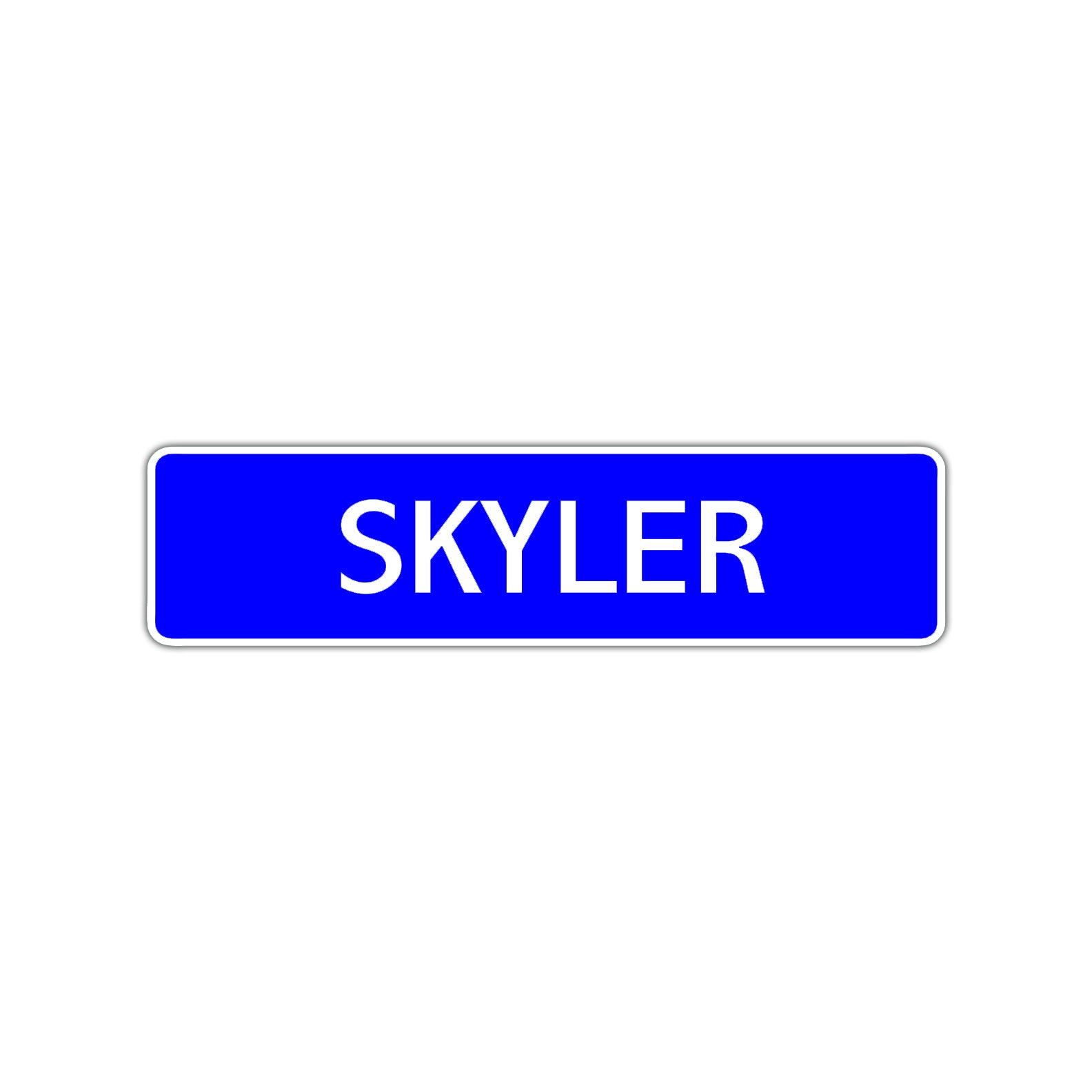 Skyler Street Sign Children Name Room Plate