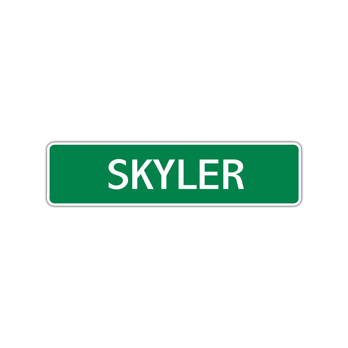 Skyler Street Sign Children Name Room Plate