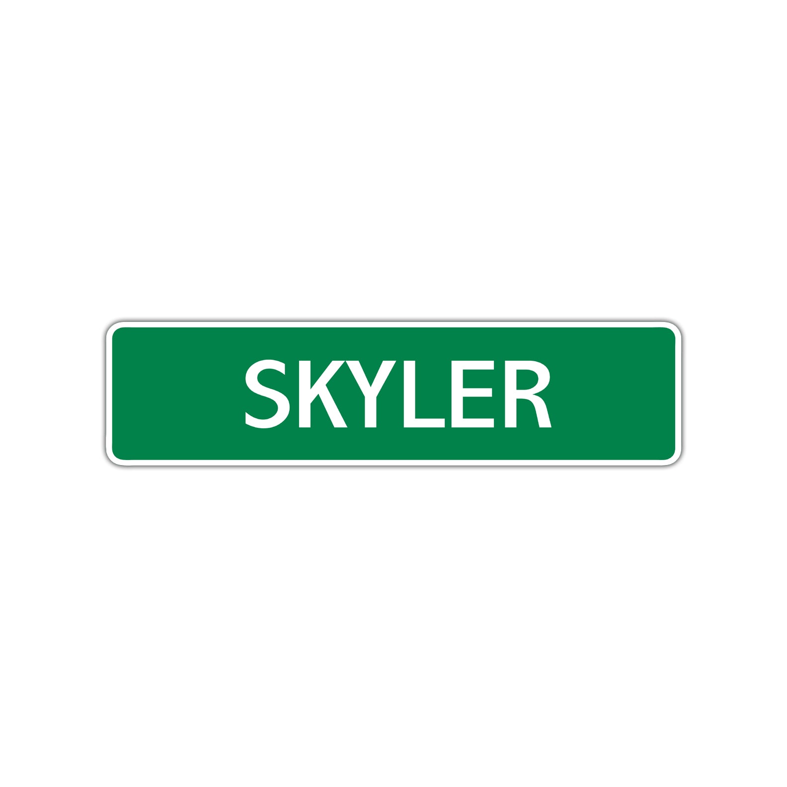 Skyler Street Sign Children Name Room Plate