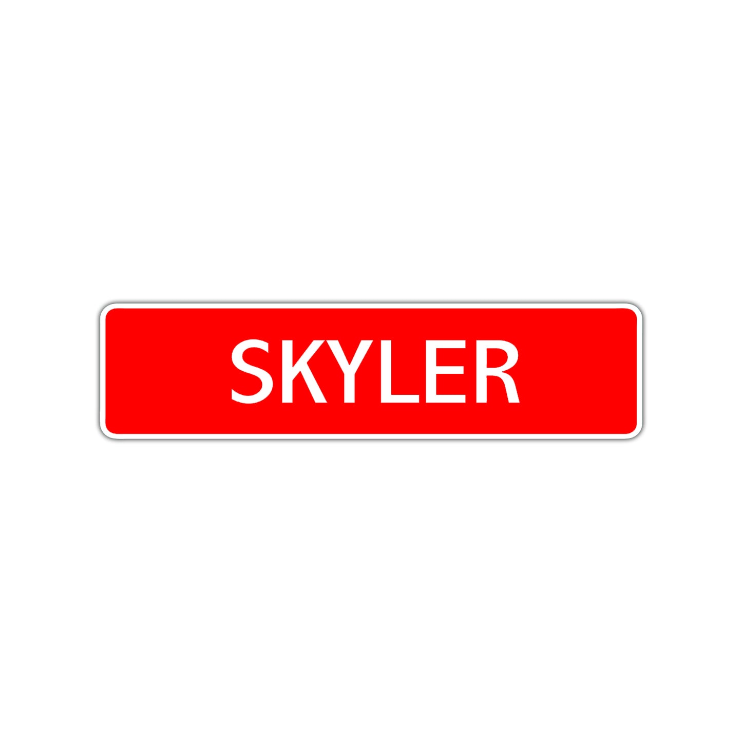 Skyler Street Sign Children Name Room Plate