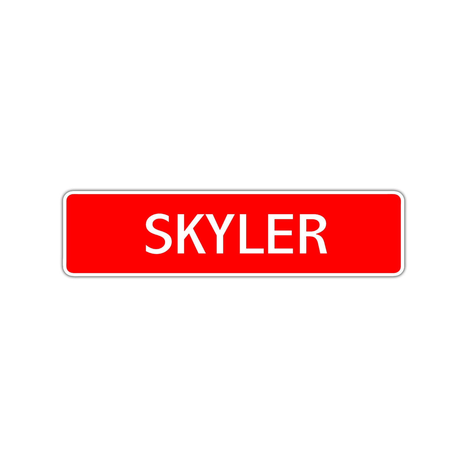 Skyler Street Sign Children Name Room Plate
