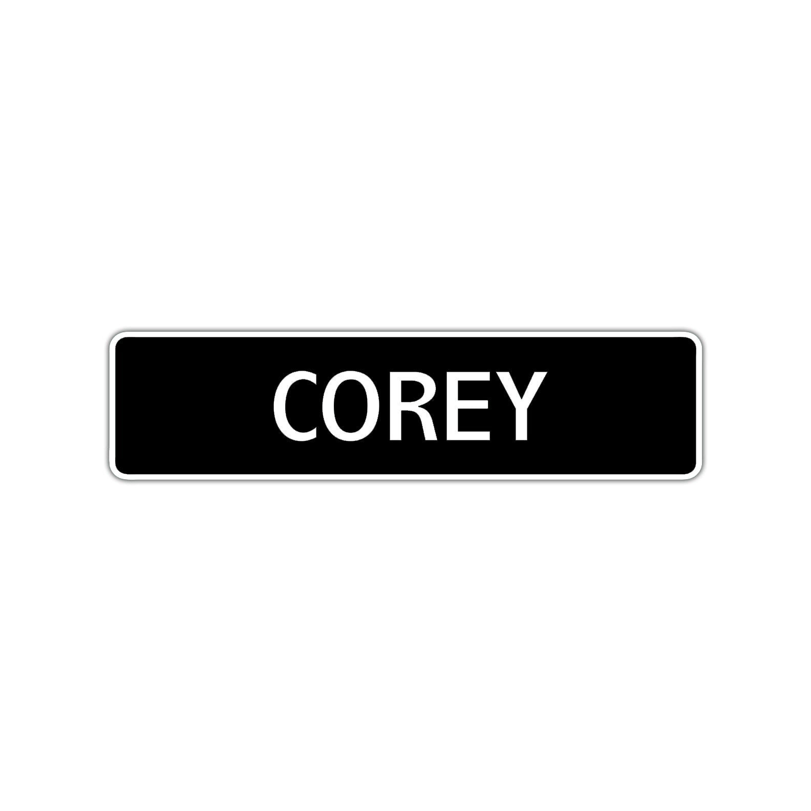 Corey Street Sign Children Name Room Plate
