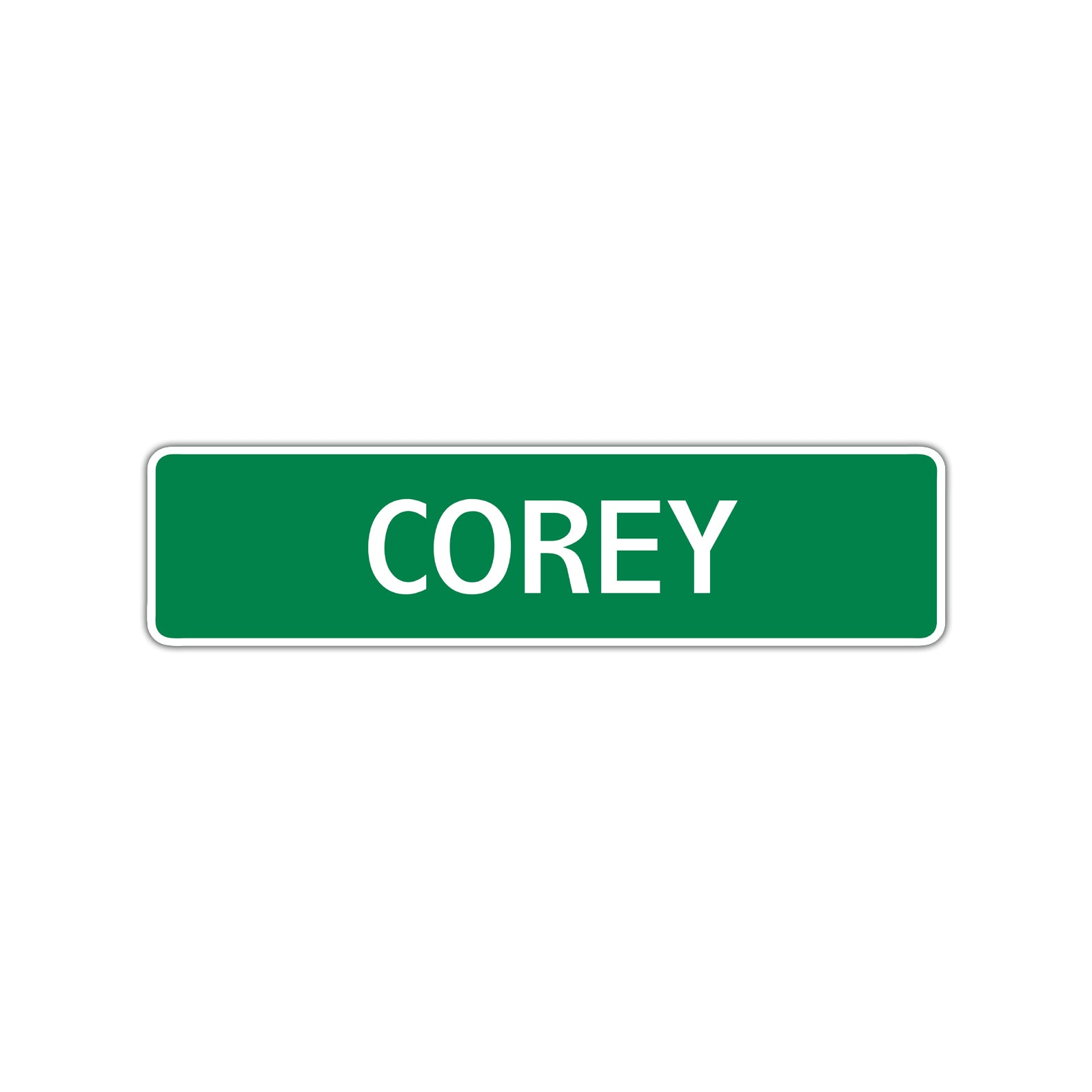 Corey Street Sign Children Name Room Plate - Sign Fever
