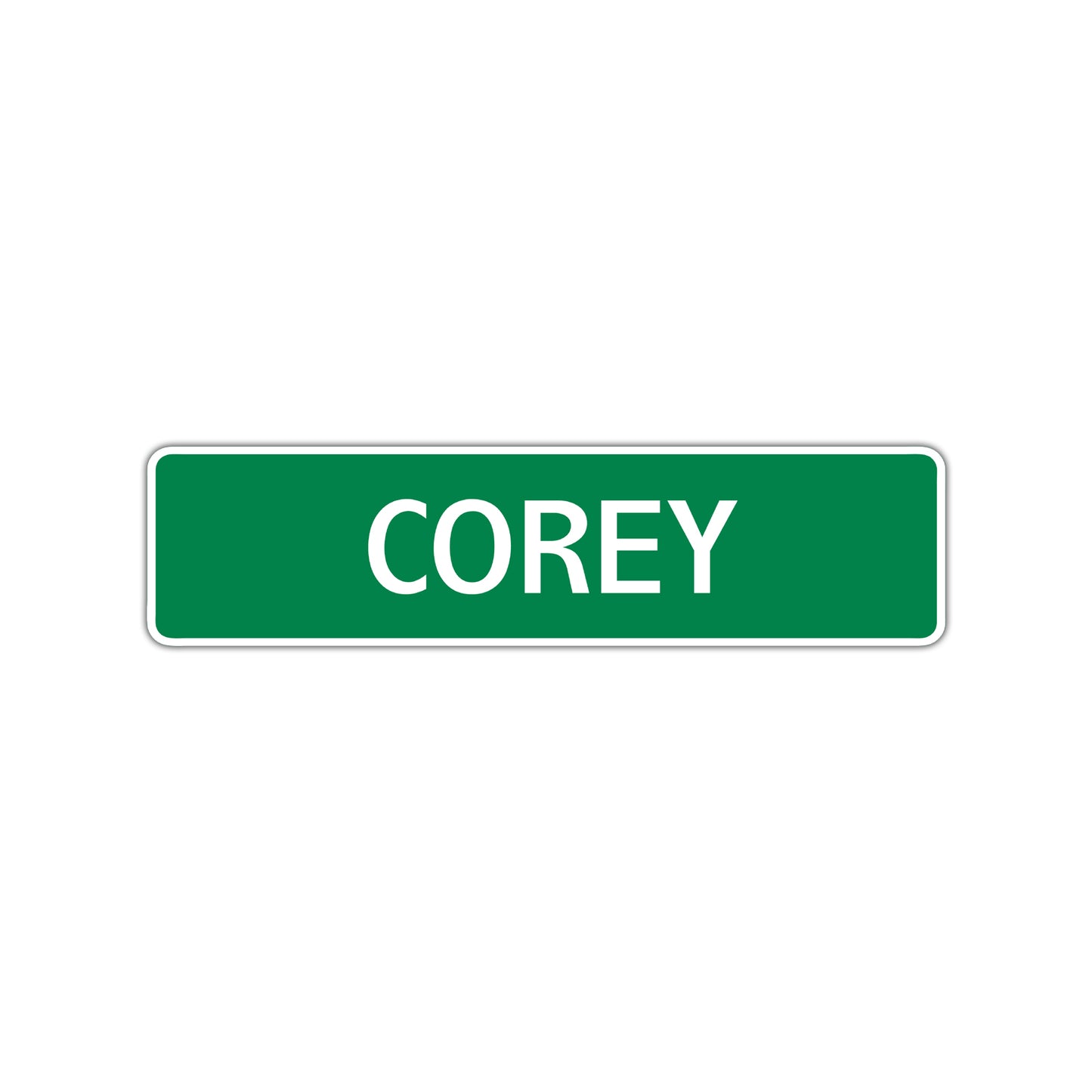 Corey Street Sign Children Name Room Plate