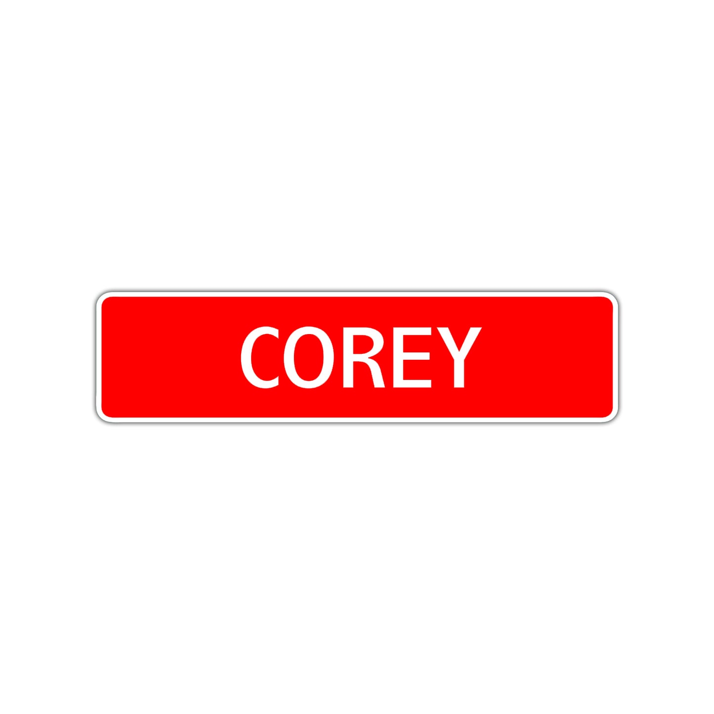Corey Street Sign Children Name Room Plate
