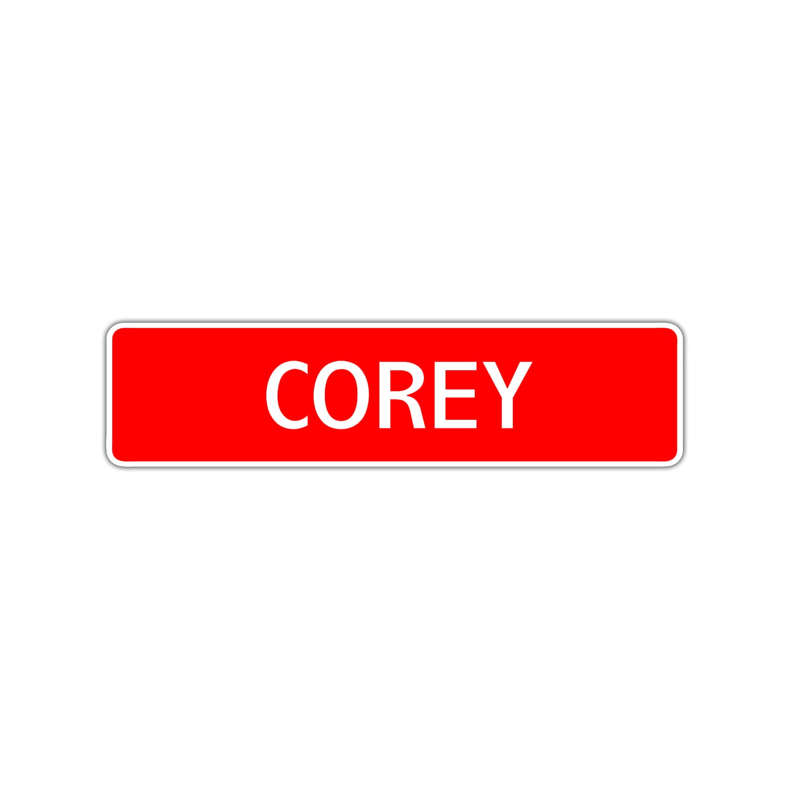 Corey Street Sign Children Name Room Plate