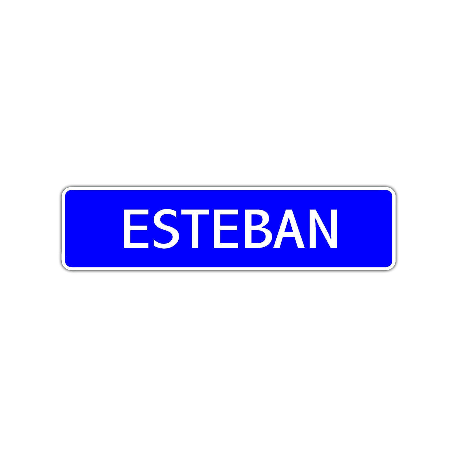 Esteban Street Sign Children Name Room Plate
