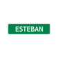 Esteban Street Sign Children Name Room Plate