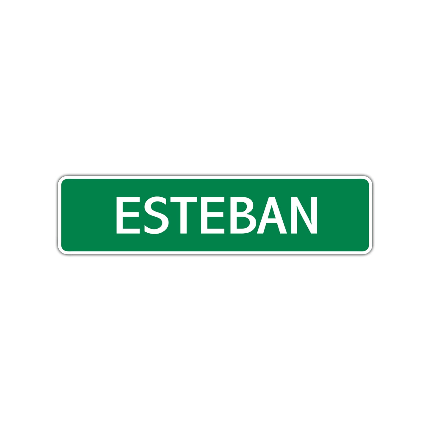 Esteban Street Sign Children Name Room Plate