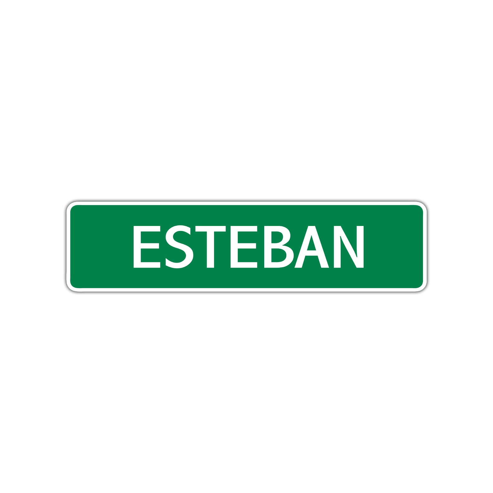 Esteban Street Sign Children Name Room Plate